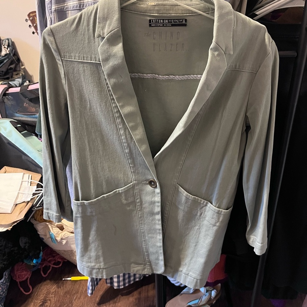 Green Women's blazer Jacket